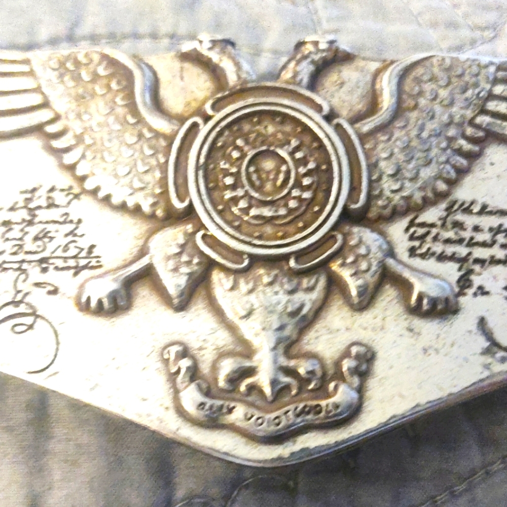 Pewter Vintage BUCKLE with Eagle